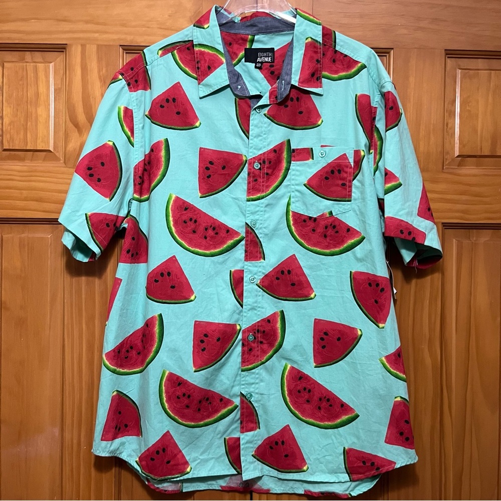 Eighth Avenue Watermelon Print Shirt Size XXL NWT